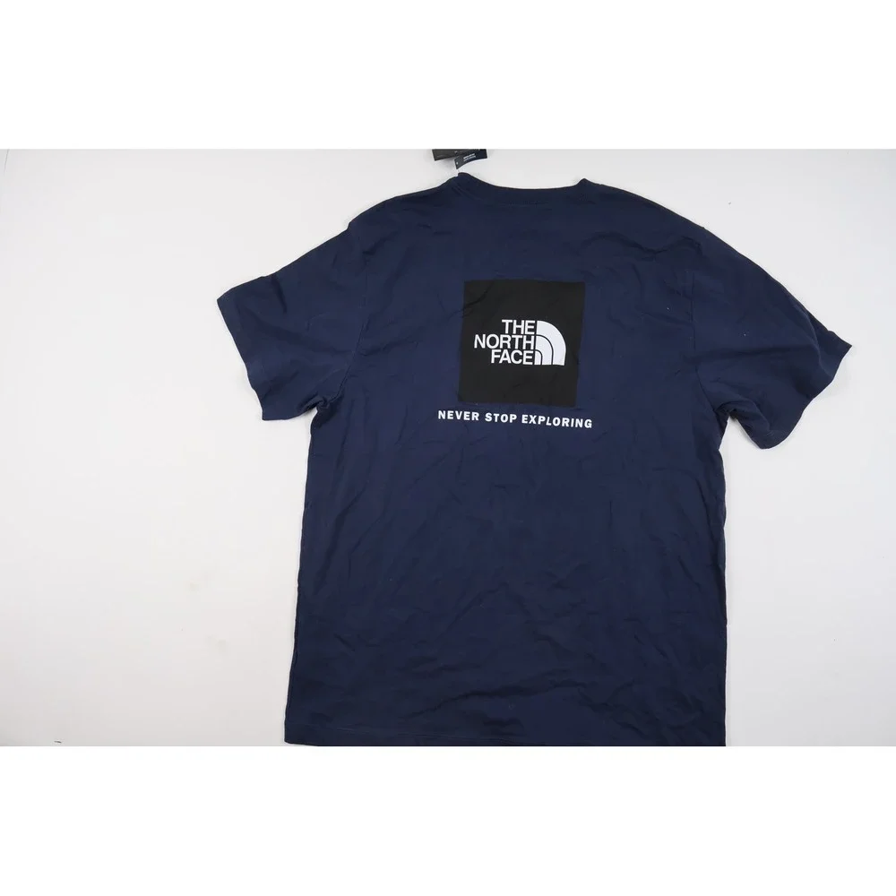 The North Face Shirt Evo Box NSE Regular SS Tee Summit Navy Blue XL NWT